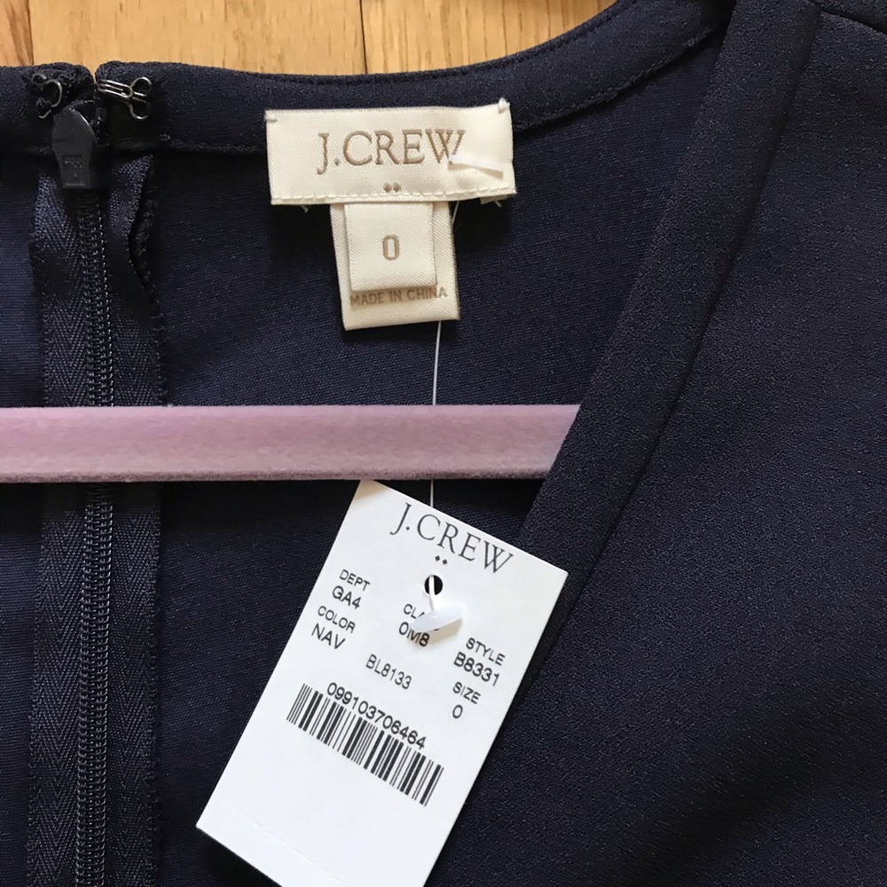 Navy jcrew work dress size 0